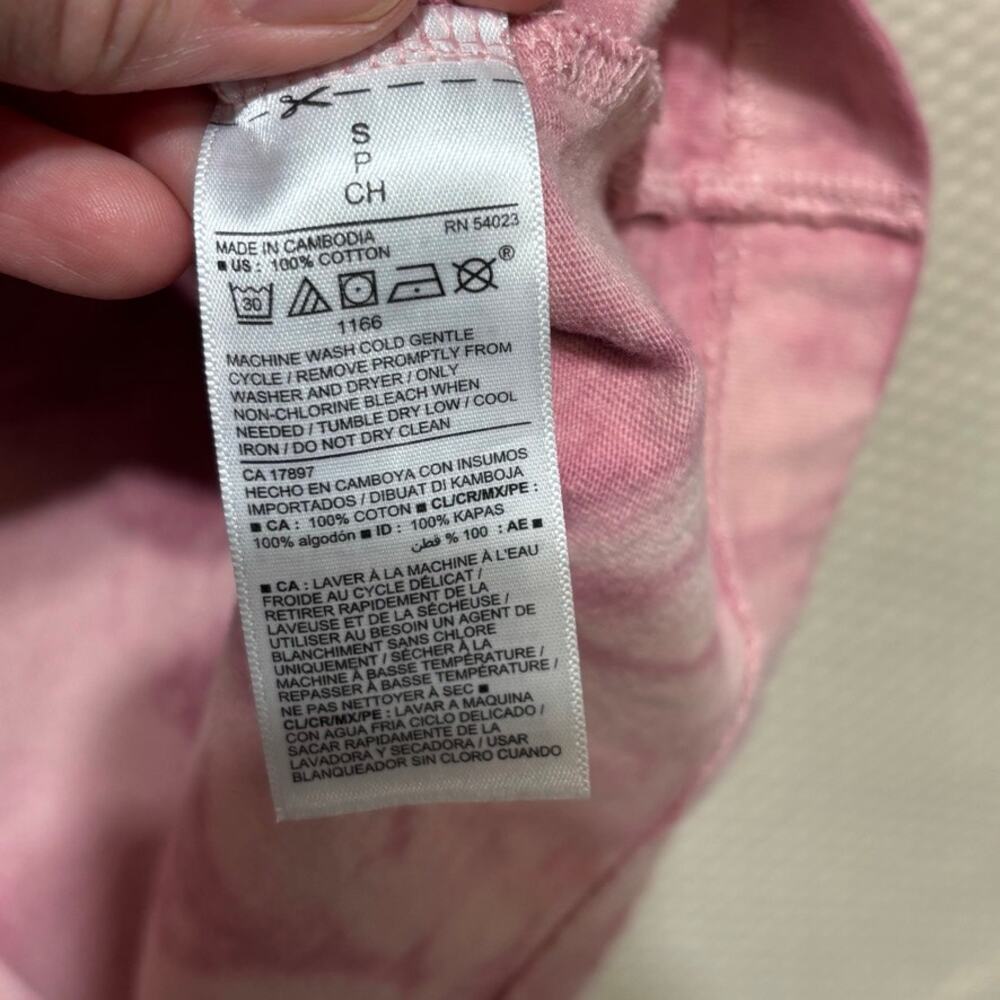 Old Navy Women's Small Mauve Pink Tie Dye T-Shirt Dress Casual Crew Neck Boho - Picture 3 of 7